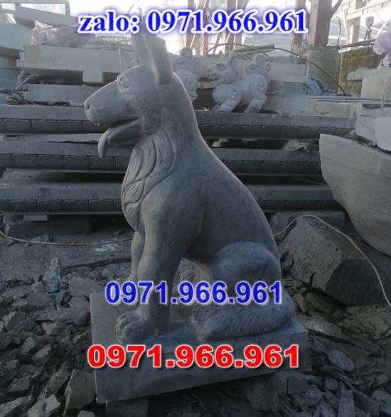 chó đá phong thủy trước nhà, chó đá trấn trạch lăng mộ nhà thờ, chó đá nguyên khối chạm điêu khắc, tượng chó đá cổ trước chùa từ đường miếu,  ngoài chùa, cửa đình, nhà thờ dòng họ gia đình, linh thiêng, được điêu khắc tinh sảo, bằng đá xanh ninh bình, đá thanh hóa, đá trắng, đá vàng, đá thạch anh, đá granite, theo yêu cầu của khách hàng