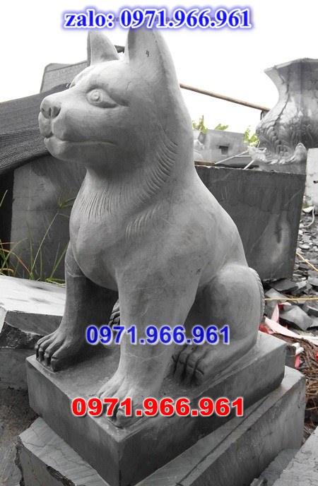 chó đá phong thủy trước nhà, chó đá trấn trạch lăng mộ nhà thờ, chó đá nguyên khối chạm điêu khắc, tượng chó đá cổ trước chùa từ đường miếu,  ngoài chùa, cửa đình, nhà thờ dòng họ gia đình, linh thiêng, được điêu khắc tinh sảo, bằng đá xanh ninh bình, đá thanh hóa, đá trắng, đá vàng, đá thạch anh, đá granite, theo yêu cầu của khách hàng