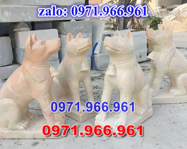 chó đá phong thủy trước nhà, chó đá trấn trạch lăng mộ nhà thờ, chó đá nguyên khối chạm điêu khắc, tượng chó đá cổ trước chùa từ đường miếu,  ngoài chùa, cửa đình, nhà thờ dòng họ gia đình, linh thiêng, được điêu khắc tinh sảo, bằng đá xanh ninh bình, đá thanh hóa, đá trắng, đá vàng, đá thạch anh, đá granite, theo yêu cầu của khách hàng