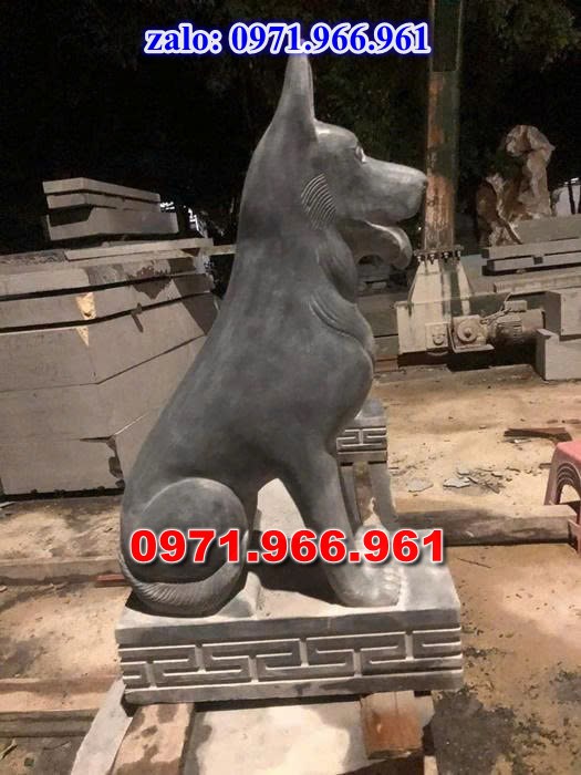 chó đá phong thủy trước nhà, chó đá trấn trạch lăng mộ nhà thờ, chó đá nguyên khối chạm điêu khắc, tượng chó đá cổ trước chùa từ đường miếu,  ngoài chùa, cửa đình, nhà thờ dòng họ gia đình, linh thiêng, được điêu khắc tinh sảo, bằng đá xanh ninh bình, đá thanh hóa, đá trắng, đá vàng, đá thạch anh, đá granite, theo yêu cầu của khách hàng