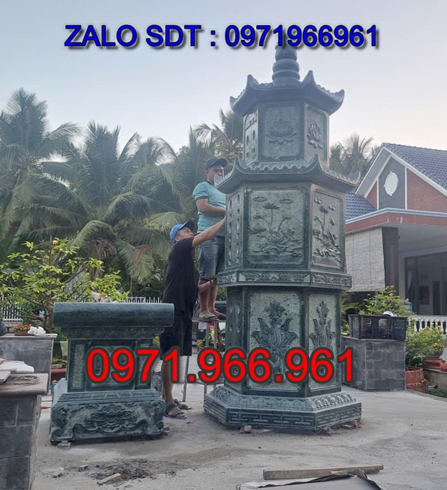 tháp đá xanh đẹp, giá bán tháp đá nguyên khối lắp sắp, địa chĩ nơi chỗ bán tháp đá hoa cương granite, kích thước tháp đá tự nhiên chuẩn phong thủy, thiết kế tháp đá trắng vàng theo yêu cầu, lắp đặt tháp đá cao cấp trọn gói theo yêu càu, mộ ông bà bố mẹ gia đình xây đá, mộ ốp đá xanh đen cẩm thạch, mẫu tháp đá đơn giản tam cấp không mái, mộ gia tộc song thân phu thê có mái che, kim tĩnh huyệt mộ bằng đá chôn tươi sang cát, nhà mồ mả để thề lưu giũ hũ lọ tro cốt, mộ sư bảo tháp ba năm bẩy chín tầng hình vuông lục lăng bát giác, mộ đôi tròn sang cát hỏa hung địa táng,