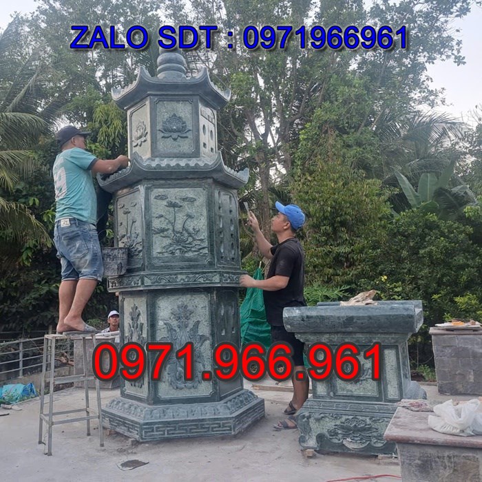 tháp đá xanh đẹp, giá bán tháp đá nguyên khối lắp sắp, địa chĩ nơi chỗ bán tháp đá hoa cương granite, kích thước tháp đá tự nhiên chuẩn phong thủy, thiết kế tháp đá trắng vàng theo yêu cầu, lắp đặt tháp đá cao cấp trọn gói theo yêu càu, mộ ông bà bố mẹ gia đình xây đá, mộ ốp đá xanh đen cẩm thạch, mẫu tháp đá đơn giản tam cấp không mái, mộ gia tộc song thân phu thê có mái che, kim tĩnh huyệt mộ bằng đá chôn tươi sang cát, nhà mồ mả để thề lưu giũ hũ lọ tro cốt, mộ sư bảo tháp ba năm bẩy chín tầng hình vuông lục lăng bát giác, mộ đôi tròn sang cát hỏa hung địa táng,