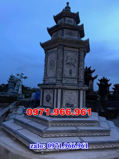 lắp đặt tháp đá cao cấp trọn gói theo yêu càu, mộ ông bà bố mẹ gia đình xây đá, mộ ốp đá xanh đen cẩm thạch, mẫu tháp đá đơn giản tam cấp không mái, mộ gia tộc song thân phu thê có mái che, kim tĩnh huyệt mộ bằng đá chôn tươi sang cát, nhà mồ mả để thề lưu giũ hũ lọ tro cốt, mộ sư bảo tháp ba năm bẩy chín tầng hình vuông lục lăng bát giác, mộ đôi tròn sang cát hỏa hung địa táng,