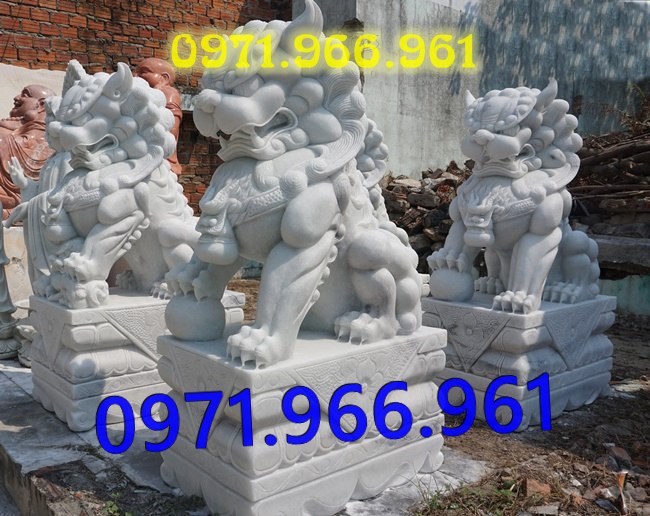 mẫu kỳ lân đá phong thủy canh cổng, kỳ lân đá tự nhiên nguyên khối trấn yểm trước nhà, kỳ lân đá cẩm thạch trước nhà thờ họ, kỳ lân đá biệt thự mang lại tài lộc may mắn cho gia chủ, kỳ lân đá được điêu khắc chạm trổ tinh sảo theo nhu cầu khách hàng
