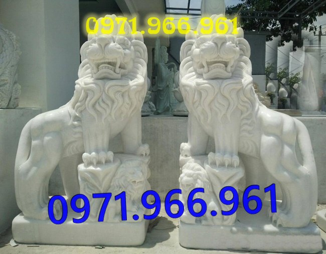 mẫu sư tử đá tự nhiên nguyên khối phong thủy trước cổng, sư bằng đá trắng canh cổng, trấn trạch, sư tử đá xanh trước cổng nhà thờ họ, trấn yểm, sư tử đá vàng canh cổng trước biệt thự cao cấp, sư tử bằng đá được điêu khắc tinh sảo theo yêu cầu khách hàng