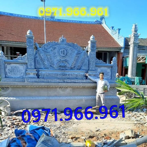 cuốn thư hay còn gọi bức bình phong trấn trạch bằng đá tự nhiên nguyên khối được đặt trong sân nhà thờ họ,bức cuốn thư chạm rồng phượng trước khu tâm linh đình làng, bức bình phong phong thủy đá xanh rêu trước khu lăng mộ gia đình đẹp, chuyên thiết kế cuốn thư bình phong theo yêu cầu khách hàng