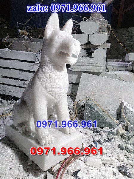 chó đá phong thủy trước nhà, chó đá trấn trạch lăng mộ nhà thờ, chó đá nguyên khối chạm điêu khắc, tượng chó đá cổ trước chùa từ đường miếu,  ngoài chùa, cửa đình, nhà thờ dòng họ gia đình, linh thiêng, được điêu khắc tinh sảo, bằng đá xanh ninh bình, đá thanh hóa, đá trắng, đá vàng, đá thạch anh, đá granite, theo yêu cầu của khách hàng