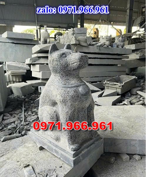 chó đá phong thủy trước nhà, chó đá trấn trạch lăng mộ nhà thờ, chó đá nguyên khối chạm điêu khắc, tượng chó đá cổ trước chùa từ đường miếu,  ngoài chùa, cửa đình, nhà thờ dòng họ gia đình, linh thiêng, được điêu khắc tinh sảo, bằng đá xanh ninh bình, đá thanh hóa, đá trắng, đá vàng, đá thạch anh, đá granite, theo yêu cầu của khách hàng