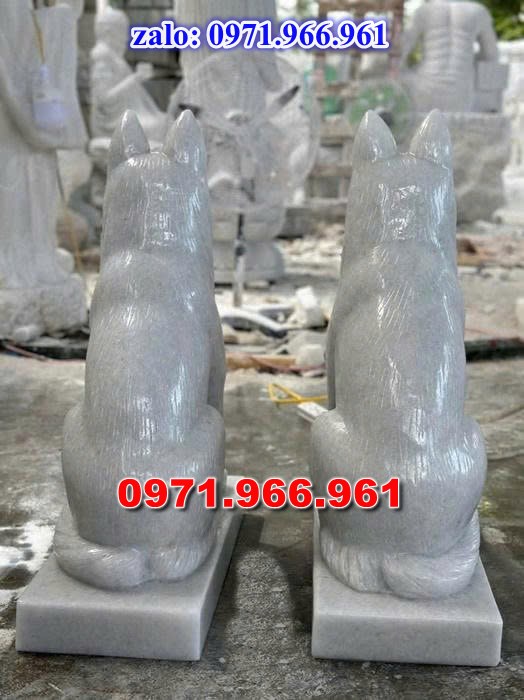 chó đá phong thủy trước nhà, chó đá trấn trạch lăng mộ nhà thờ, chó đá nguyên khối chạm điêu khắc, tượng chó đá cổ trước chùa từ đường miếu,  ngoài chùa, cửa đình, nhà thờ dòng họ gia đình, linh thiêng, được điêu khắc tinh sảo, bằng đá xanh ninh bình, đá thanh hóa, đá trắng, đá vàng, đá thạch anh, đá granite, theo yêu cầu của khách hàng
