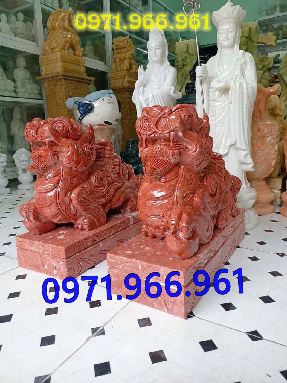 mẫu sư tử đá tự nhiên nguyên khối phong thủy trước cổng, sư bằng đá trắng canh cổng, trấn trạch, sư tử đá xanh trước cổng nhà thờ họ, trấn yểm, sư tử đá vàng canh cổng trước biệt thự cao cấp, sư tử bằng đá được điêu khắc tinh sảo theo yêu cầu khách hàng 