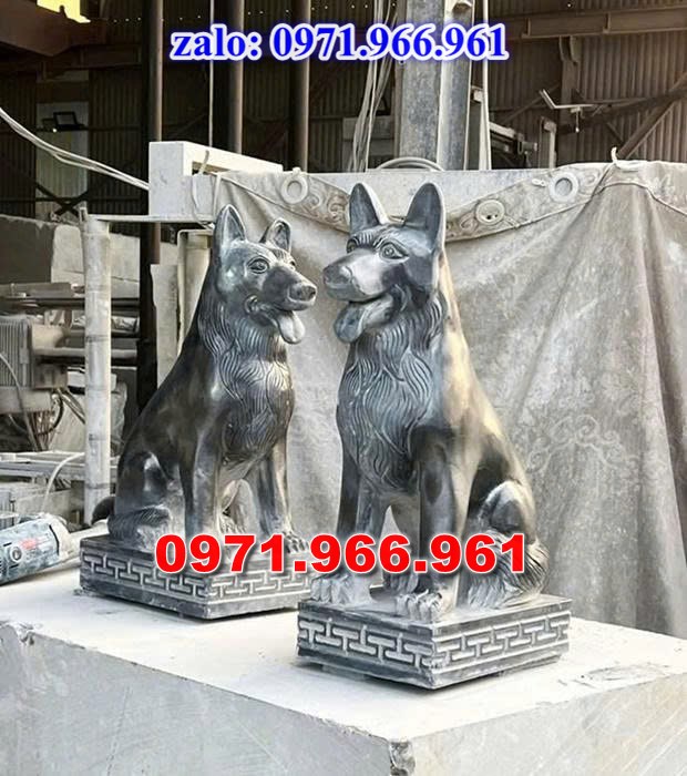 chó đá phong thủy trước nhà, chó đá trấn trạch lăng mộ nhà thờ, chó đá nguyên khối chạm điêu khắc, tượng chó đá cổ trước chùa từ đường miếu, ngoài chùa, cửa đình, nhà thờ dòng họ gia đình, linh thiêng, được điêu khắc tinh sảo, bằng đá xanh ninh bình, đá thanh hóa, đá trắng, đá vàng, đá thạch anh, đá granite, theo yêu cầu của khách hàng