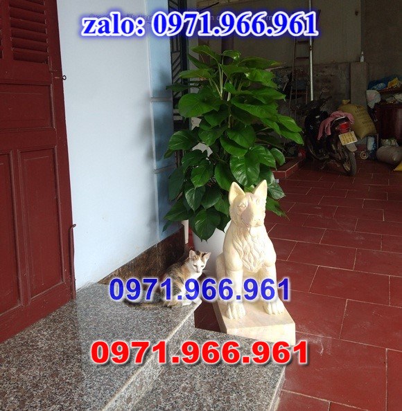 chó đá phong thủy trước nhà, chó đá trấn trạch lăng mộ nhà thờ, chó đá nguyên khối chạm điêu khắc, tượng chó đá cổ trước chùa từ đường miếu, ngoài chùa, cửa đình, nhà thờ dòng họ gia đình, linh thiêng, được điêu khắc tinh sảo, bằng đá xanh ninh bình, đá thanh hóa, đá trắng, đá vàng, đá thạch anh, đá granite, theo yêu cầu của khách hàng