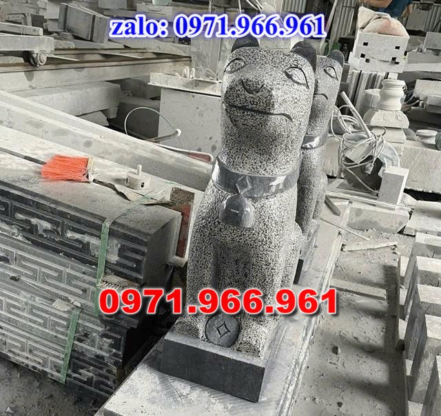chó đá phong thủy trước nhà, chó đá trấn trạch lăng mộ nhà thờ, chó đá nguyên khối chạm điêu khắc, tượng chó đá cổ trước chùa từ đường miếu,  ngoài chùa, cửa đình, nhà thờ dòng họ gia đình, linh thiêng, được điêu khắc tinh sảo, bằng đá xanh ninh bình, đá thanh hóa, đá trắng, đá vàng, đá thạch anh, đá granite, theo yêu cầu của khách hàng