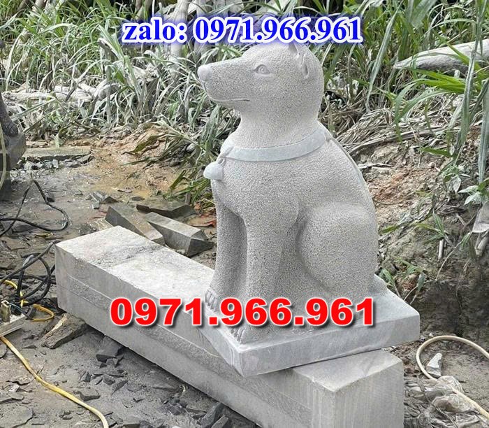 chó đá phong thủy trước nhà, chó đá trấn trạch lăng mộ nhà thờ, chó đá nguyên khối chạm điêu khắc, tượng chó đá cổ trước chùa từ đường miếu,  ngoài chùa, cửa đình, nhà thờ dòng họ gia đình, linh thiêng, được điêu khắc tinh sảo, bằng đá xanh ninh bình, đá thanh hóa, đá trắng, đá vàng, đá thạch anh, đá granite, theo yêu cầu của khách hàng