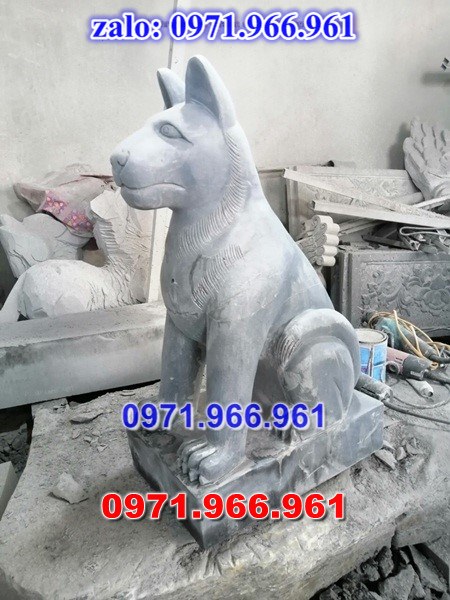 chó đá phong thủy trước nhà, chó đá trấn trạch lăng mộ nhà thờ, chó đá nguyên khối chạm điêu khắc, tượng chó đá cổ trước chùa từ đường miếu,  ngoài chùa, cửa đình, nhà thờ dòng họ gia đình, linh thiêng, được điêu khắc tinh sảo, bằng đá xanh ninh bình, đá thanh hóa, đá trắng, đá vàng, đá thạch anh, đá granite, theo yêu cầu của khách hàng