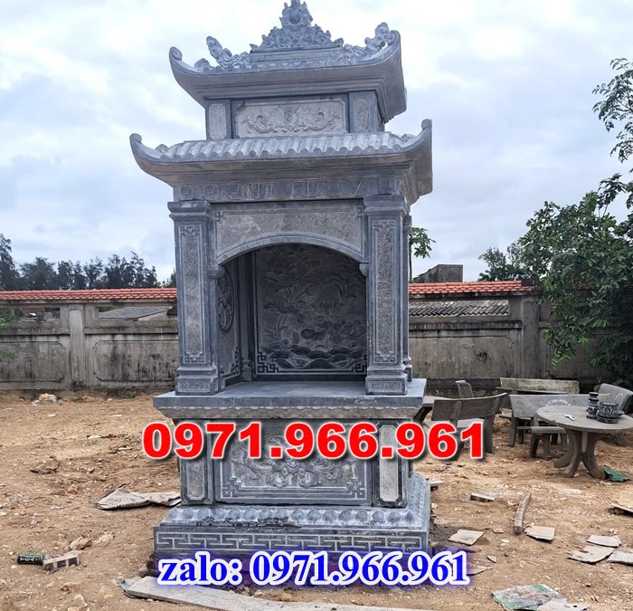 am thờ tro cốt bằng đá tự nhiên nguyên khối ngoài tời phong thủy cho gia đình, am thờ tro cốt đá xanh nhập khẩu cao cấp kích thước chuẩn, am thờ tro cốt bằng đá chạm khắc hoa văn đẹp, chất liệu đá theo yêu cầu của khách hàng