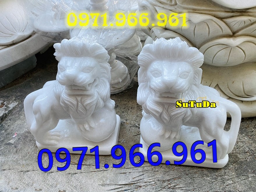 mẫu sư tử đá tự nhiên nguyên khối phong thủy trước cổng, sư bằng đá trắng canh cổng, trấn trạch, sư tử đá xanh trước cổng nhà thờ họ, trấn yểm, sư tử đá vàng canh cổng trước biệt thự cao cấp, sư tử bằng đá được điêu khắc tinh sảo theo yêu cầu khách hàng 