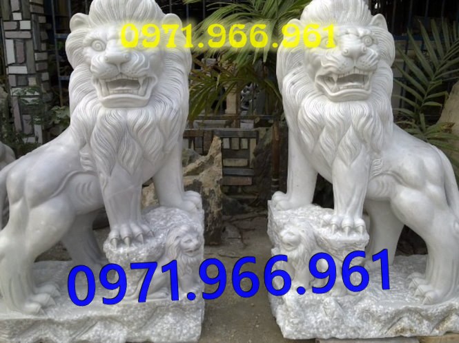 mẫu sư tử đá tự nhiên nguyên khối phong thủy trước cổng, sư bằng đá trắng canh cổng, trấn trạch, sư tử đá xanh trước cổng nhà thờ họ, trấn yểm, sư tử đá vàng canh cổng trước biệt thự cao cấp, sư tử bằng đá được điêu khắc tinh sảo theo yêu cầu khách hàng