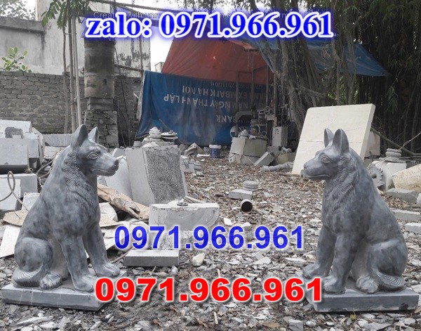 chó đá phong thủy trước nhà, chó đá trấn trạch lăng mộ nhà thờ, chó đá nguyên khối chạm điêu khắc, tượng chó đá cổ trước chùa từ đường miếu,  ngoài chùa, cửa đình, nhà thờ dòng họ gia đình, linh thiêng, được điêu khắc tinh sảo, bằng đá xanh ninh bình, đá thanh hóa, đá trắng, đá vàng, đá thạch anh, đá granite, theo yêu cầu của khách hàng