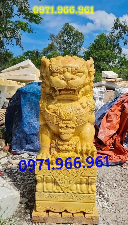 mẫu kỳ lân đá phong thủy canh cổng, kỳ lân đá tự nhiên nguyên khối trấn yểm trước nhà, kỳ lân đá cẩm thạch trước nhà thờ họ, kỳ lân đá biệt thự mang lại tài lộc may mắn cho gia chủ, kỳ lân đá được điêu khắc chạm trổ tinh sảo theo nhu cầu khách hàng