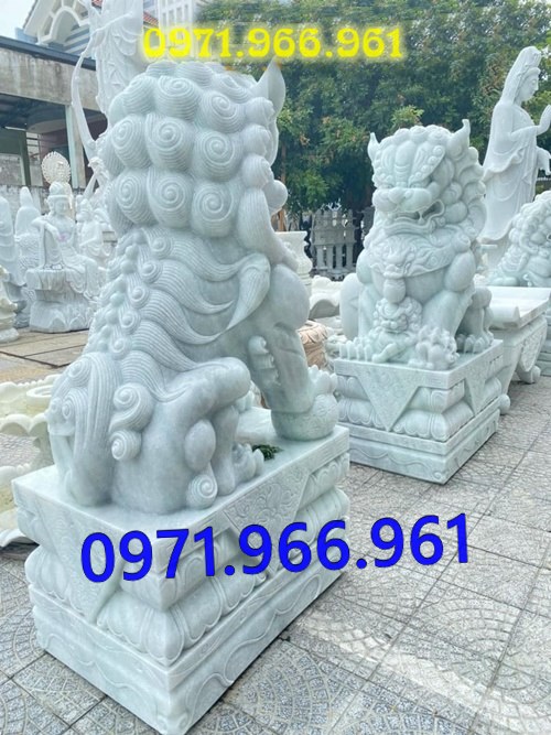 mẫu kỳ lân đá phong thủy canh cổng, kỳ lân đá tự nhiên nguyên khối trấn yểm trước nhà, kỳ lân đá cẩm thạch trước nhà thờ họ, kỳ lân đá biệt thự mang lại tài lộc may mắn cho gia chủ, kỳ lân đá được điêu khắc chạm trổ tinh sảo theo nhu cầu khách hàng