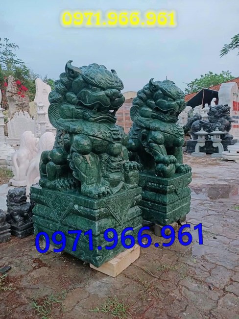 mẫu kỳ lân đá phong thủy canh cổng, kỳ lân đá tự nhiên nguyên khối trấn yểm trước nhà, kỳ lân đá cẩm thạch trước nhà thờ họ, kỳ lân đá biệt thự mang lại tài lộc may mắn cho gia chủ, kỳ lân đá được điêu khắc chạm trổ tinh sảo theo nhu cầu khách hàng
