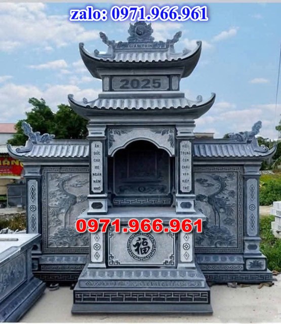 mẫu lăng thờ cho khu lăng mộ gia đình đá tự nhiên nguyên khối đẹp, lăng thờ đá phong thủy cho dòng họ cao cấp, lăng thờ được chạm khắc hoa văn tinh xảo tạo lên sự trang nghiêm cho gia đình, chuyên tư vấn và thiết kế lăng thờ bằng đá theo yêu cầu khách hàng