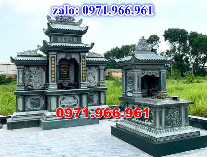 mẫu lăng thờ cho khu lăng mộ gia đình đá tự nhiên nguyên khối đẹp, lăng thờ đá phong thủy cho dòng họ cao cấp, lăng thờ được chạm khắc hoa văn tinh xảo tạo lên sự trang nghiêm cho gia đình, chuyên tư vấn và thiết kế lăng thờ bằng đá theo yêu cầu khách hàng