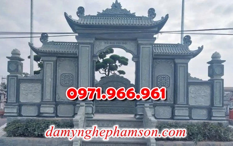 mẫu cổng đá xanh tự nhiên nguyên khối, cổng đá trước nhà thờ từ đường dòng họ, cổng đá tam quan đình làng khu tâm linh chùa, cổng đá hợp phong thủy khu lăng mộ gia đình, cổng đá nhà cổ khu biệt thự theo khách hàng 