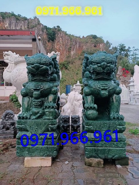 mẫu kỳ lân đá phong thủy canh cổng, kỳ lân đá tự nhiên nguyên khối trấn yểm trước nhà, kỳ lân đá cẩm thạch trước nhà thờ họ, kỳ lân đá biệt thự mang lại tài lộc may mắn cho gia chủ, kỳ lân đá được điêu khắc chạm trổ tinh sảo theo nhu cầu khách hàng