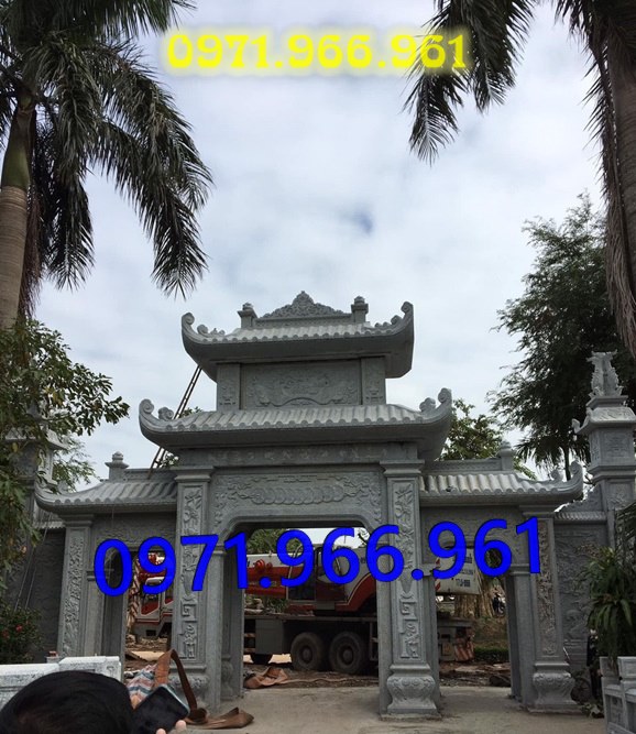 mẫu cổng đá xanh tự nhiên nguyên khối, cổng đá trước nhà thờ từ đường dòng họ, cổng đá tam quan đình làng khu tâm linh chùa, cổng đá hợp phong thủy khu lăng mộ gia đình, cổng đá nhà cổ khu biệt thự theo khách hàng 
