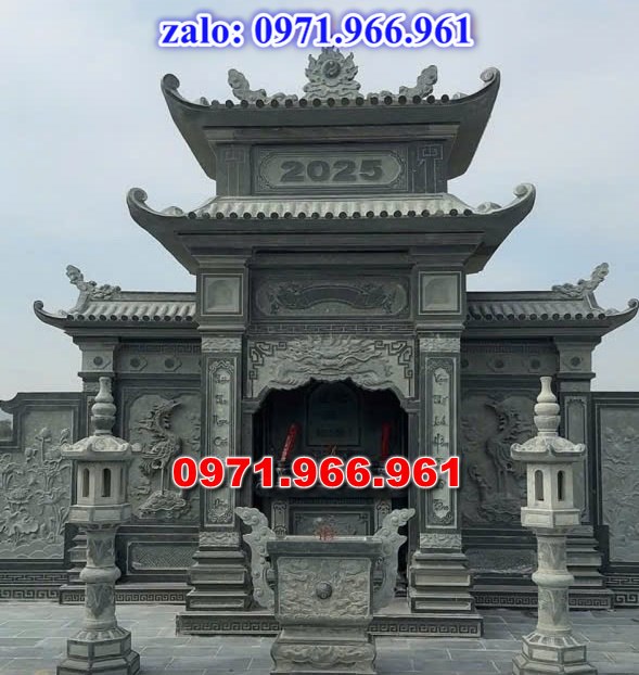 mẫu lăng thờ cho khu lăng mộ gia đình đá tự nhiên nguyên khối đẹp, lăng thờ đá phong thủy cho dòng họ cao cấp, lăng thờ được chạm khắc hoa văn tinh xảo tạo lên sự trang nghiêm cho gia đình, chuyên tư vấn và thiết kế lăng thờ bằng đá theo yêu cầu khách hàng