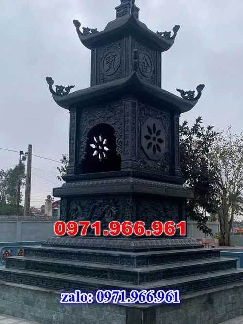 mộ tháp bằng đá để tro cốt ông bà hay cha mẹ, mộ tháp đá xanh rêu nguyên khối được chạm khắc tinh sảo, mộ tháp đá công giáo bằng đá granite nhập khẩu cao cấp, xây mộ tháp đá chuẩn phong thủy mang ý nghĩa tâm linh cho gia đinh bạn, chuyên sản xuất mộ tháp đá theo yêu cầu khách hàng