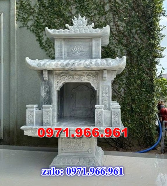 am thờ tro cốt bằng đá tự nhiên nguyên khối ngoài tời phong thủy cho gia đình, am thờ tro cốt đá xanh nhập khẩu cao cấp kích thước chuẩn, am thờ tro cốt bằng đá chạm khắc hoa văn đẹp, chất liệu đá theo yêu cầu của khách hàng