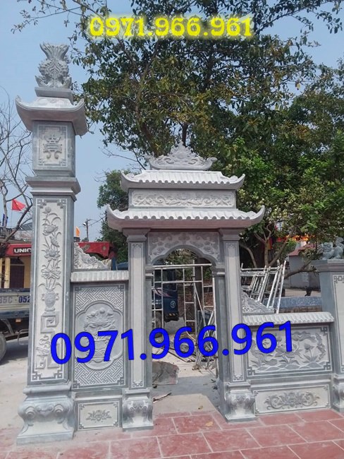 mẫu cổng đá xanh tự nhiên nguyên khối, cổng đá trước nhà thờ từ đường dòng họ, cổng đá tam quan đình làng khu tâm linh chùa, cổng đá hợp phong thủy khu lăng mộ gia đình, cổng đá nhà cổ khu biệt thự theo khách hàng 