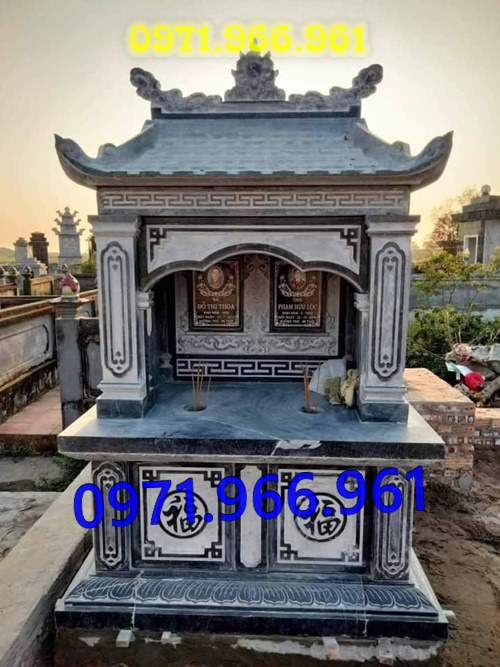 mẫu mộ để tro cốt bằng đá tự nhiên đơn giản và sang trọng cho gia đình, mộ để hài cốt ông bà, cha mẹ, có một mái, hai mái, ba mái bằng đá đẹp, mộ để hài cốt có kích thước chuẩn phong thủy bằng đá nhập khẩu cao cấp, mộ để hài cốt bằng đá được chế tác thủ công đường nét hoa văn tinh xảo theo yêu cầu khách hàng