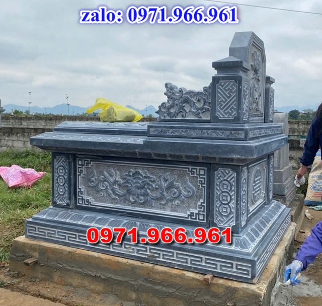mẫu mộ đá đơn giản nguyên khối, ông bà, cha mẹ, một mái, hai mái, ba mái, mộ đá đơn cao cấp được chạm chổ hao văn tinh xảo theo nhu cầu khách hàng, mộ đơn bằng đá xanh rêu chuẩn phong thủy cho gia đình, mộ đơn không mái bằng đá nhập khẩu cao cấp bền đẹp theo thời gian