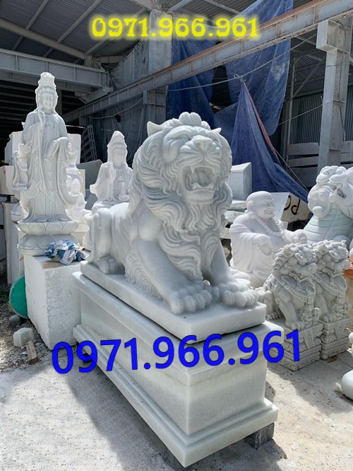 mẫu sư tử đá tự nhiên nguyên khối phong thủy trước cổng, sư bằng đá trắng canh cổng, trấn trạch, sư tử đá xanh trước cổng nhà thờ họ, trấn yểm, sư tử đá vàng canh cổng trước biệt thự cao cấp, sư tử bằng đá được điêu khắc tinh sảo theo yêu cầu khách hàng 
