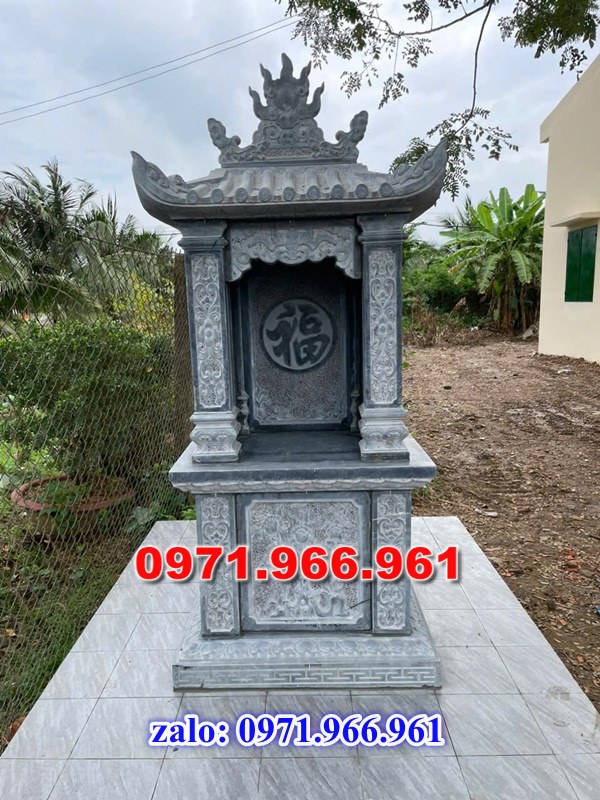 am thờ tro cốt bằng đá tự nhiên nguyên khối ngoài tời phong thủy cho gia đình, am thờ tro cốt đá xanh nhập khẩu cao cấp kích thước chuẩn, am thờ tro cốt bằng đá chạm khắc hoa văn đẹp, chất liệu đá theo yêu cầu của khách hàng