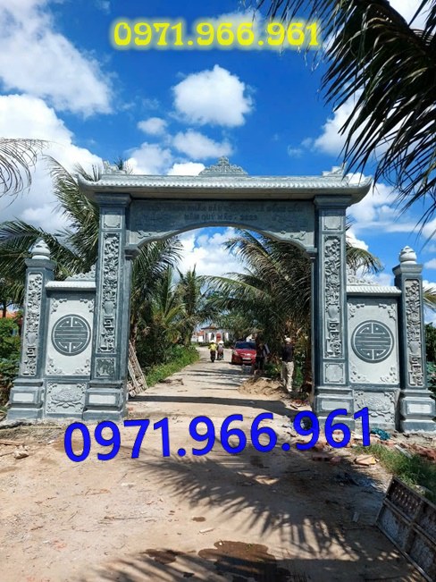 mẫu cổng đá xanh tự nhiên nguyên khối, cổng đá trước nhà thờ từ đường dòng họ, cổng đá tam quan đình làng khu tâm linh chùa, cổng đá hợp phong thủy khu lăng mộ gia đình, cổng đá nhà cổ khu biệt thự theo khách hàng 