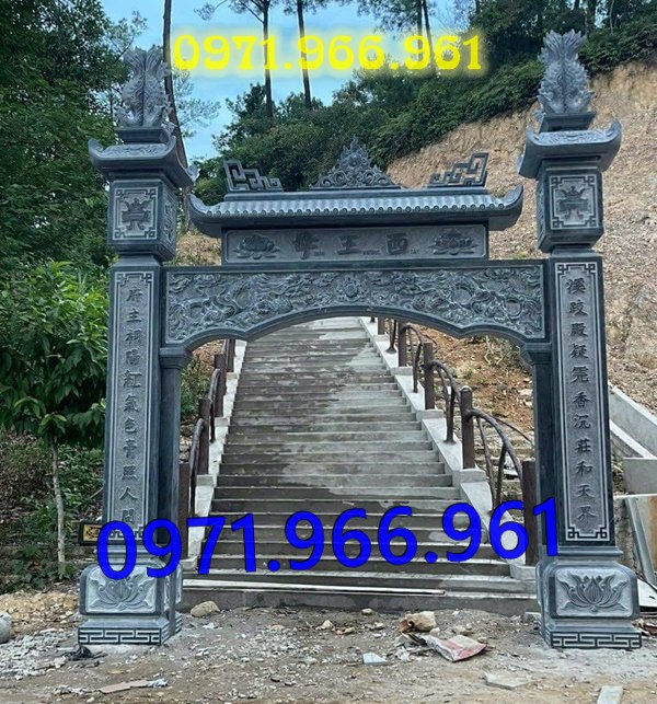 mẫu cổng đá xanh tự nhiên nguyên khối, cổng đá trước nhà thờ từ đường dòng họ, cổng đá tam quan đình làng khu tâm linh chùa, cổng đá hợp phong thủy khu lăng mộ gia đình, cổng đá nhà cổ khu biệt thự theo khách hàng 