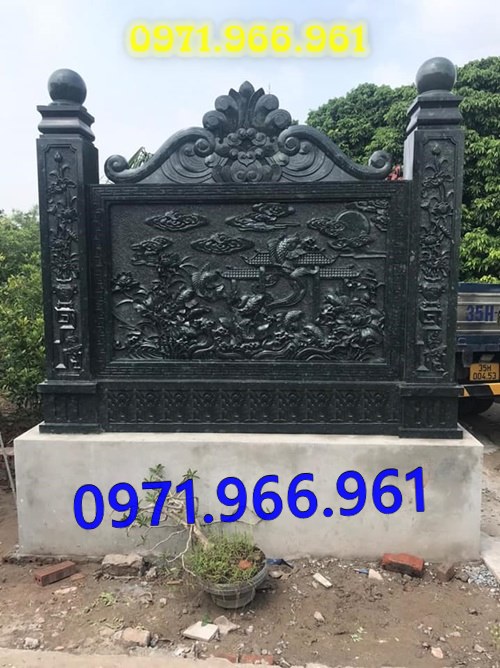 cuốn thư hay còn gọi bức bình phong trấn trạch bằng đá tự nhiên nguyên khối được đặt trong sân nhà thờ họ,bức cuốn thư chạm rồng phượng trước khu tâm linh đình làng, bức bình phong phong thủy đá xanh rêu trước khu lăng mộ gia đình đẹp, chuyên thiết kế cuốn thư bình phong theo yêu cầu khách hàng