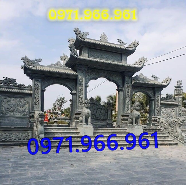 mẫu cổng đá xanh tự nhiên nguyên khối, cổng đá trước nhà thờ từ đường dòng họ, cổng đá tam quan đình làng khu tâm linh chùa, cổng đá hợp phong thủy khu lăng mộ gia đình, cổng đá nhà cổ khu biệt thự theo khách hàng 