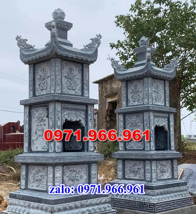 mộ tháp bằng đá để tro cốt ông bà hay cha mẹ, mộ tháp đá xanh rêu nguyên khối được chạm khắc tinh sảo, mộ tháp đá công giáo bằng đá granite nhập khẩu cao cấp, xây mộ tháp đá chuẩn phong thủy mang ý nghĩa tâm linh cho gia đinh bạn, chuyên sản xuất mộ tháp đá theo yêu cầu khách hàng