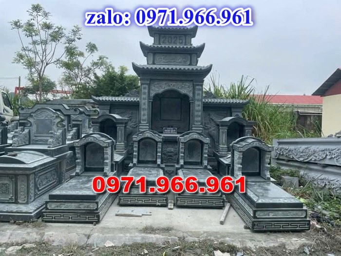 mẫu nghĩa trang nhà mồ cho khu lăng mộ dòng họ, gia đình bằng đá xanh rêu, xanh đen đẹp nhất hiện nay, khu nghĩa trang bằng đá tự nhiên nguyên khối chất lượng cao, khu nghĩa trang nhà mồ đá phong thủy chuẩn tâm linh được chạm khắc hoa văn tinh xảo theo yêu cầu khách hàng