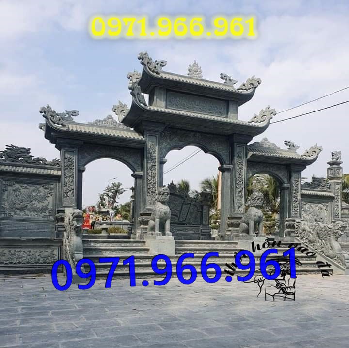 mẫu cổng đá xanh tự nhiên nguyên khối, cổng đá trước nhà thờ từ đường dòng họ, cổng đá tam quan đình làng khu tâm linh chùa, cổng đá hợp phong thủy khu lăng mộ gia đình, cổng đá nhà cổ khu biệt thự theo khách hàng 