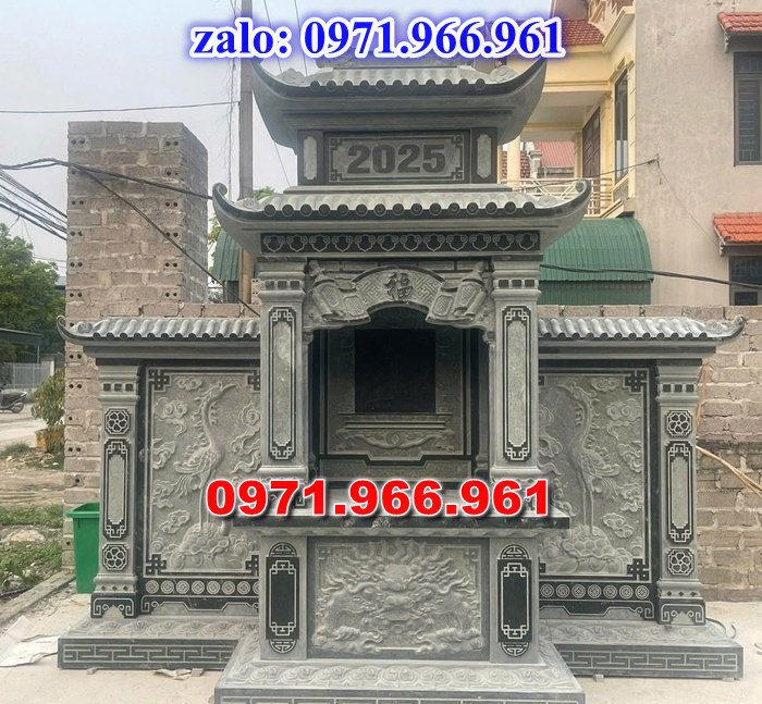 mẫu lăng thờ cho khu lăng mộ gia đình đá tự nhiên nguyên khối đẹp, lăng thờ đá phong thủy cho dòng họ cao cấp, lăng thờ được chạm khắc hoa văn tinh xảo tạo lên sự trang nghiêm cho gia đình, chuyên tư vấn và thiết kế lăng thờ bằng đá theo yêu cầu khách hàng