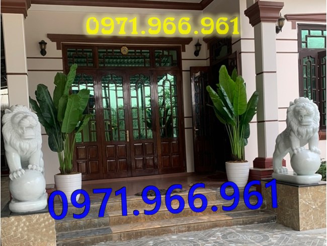 mẫu sư tử đá tự nhiên nguyên khối phong thủy trước cổng, sư bằng đá trắng canh cổng, trấn trạch, sư tử đá xanh trước cổng nhà thờ họ, trấn yểm, sư tử đá vàng canh cổng trước biệt thự cao cấp, sư tử bằng đá được điêu khắc tinh sảo theo yêu cầu khách hàng 