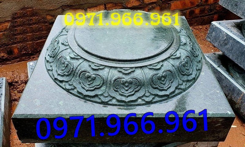 mẫu chân tảng đá tự nhiên nguyên khối, chân tảng đá kê cột gỗ nhà thờ, chân tảng đá xanh phong thủy trong từ đường, chân tảng đá cột hiên nhà gỗ ba gian, chân tảng đá đình chùa khu tâm linh nhà cổ, chân tảng đá xanh đen, chân tảng đá xanh rêu, chân tảng đá granite, chân tảng đá vàng