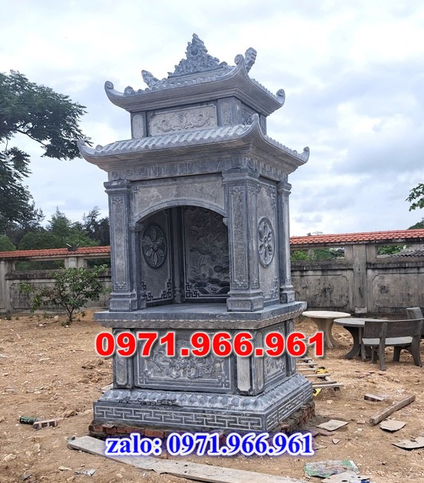 am thờ tro cốt bằng đá tự nhiên nguyên khối ngoài tời phong thủy cho gia đình, am thờ tro cốt đá xanh nhập khẩu cao cấp kích thước chuẩn, am thờ tro cốt bằng đá chạm khắc hoa văn đẹp, chất liệu đá theo yêu cầu của khách hàng